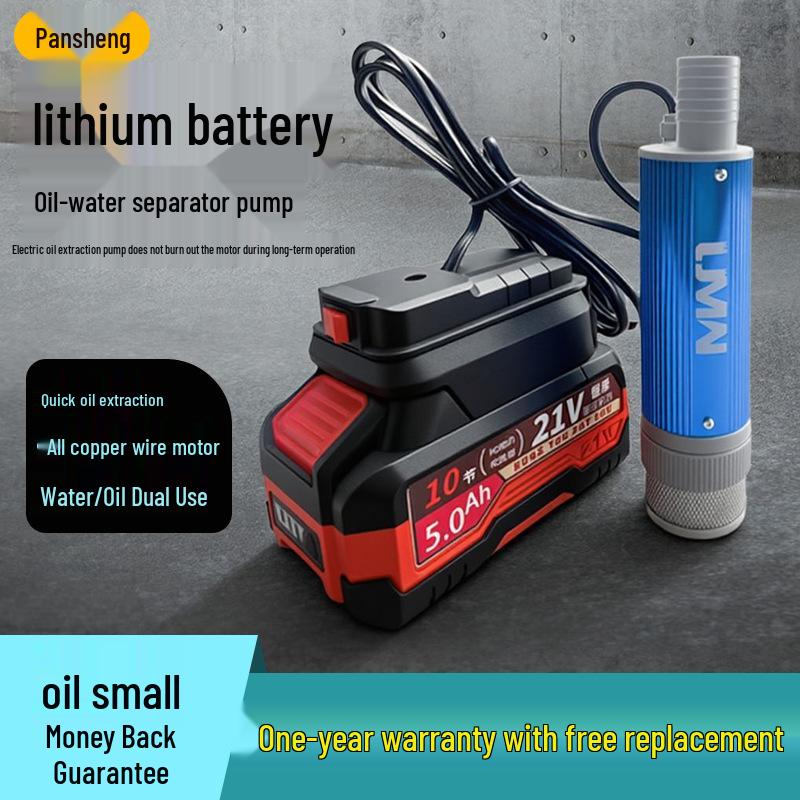 21V Portable Lithium Battery Agricultural Water and Oil Pump with Pure Copper Motor