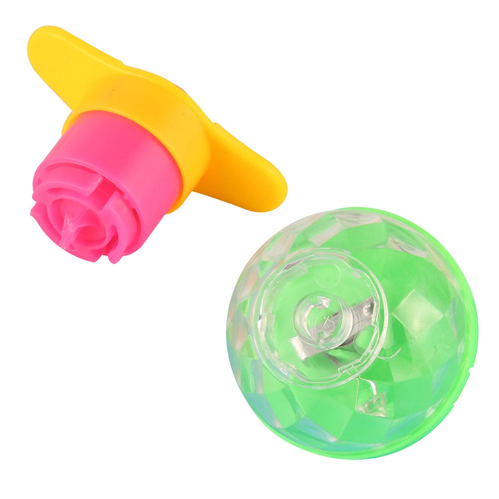 Классические детские мигающие вращающиеся волчки освещают ослепительные гироскопические игрушки