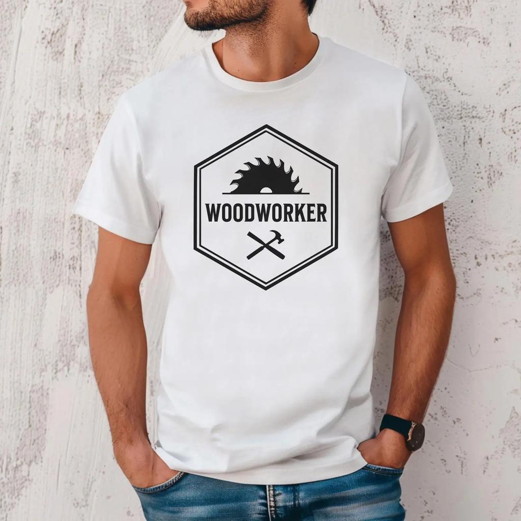 Fathers Day For Dad Woodworker Carpenter Handyunisex T Shirt Wood Shop Toolunisex Casual Garage Unisexs Vintage
