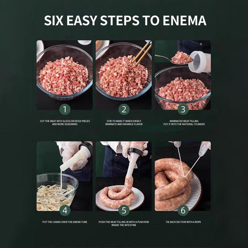 Бытовая ручная машина для наполнения колбас, банка для колбасы, ароматная мясная колбаса, инструмент для колбасы