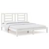 VidaXL Bed Frames White Solid Wood 180x200 Cm Super King 3104364