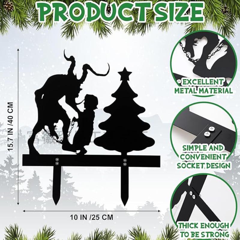 Знак-вставка в землю Металлический Крест для Садовой Декорации