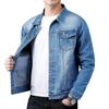 Men's Casual Denim Jacket Slim Retro Classic Blue Jeans Coat Men Clothing