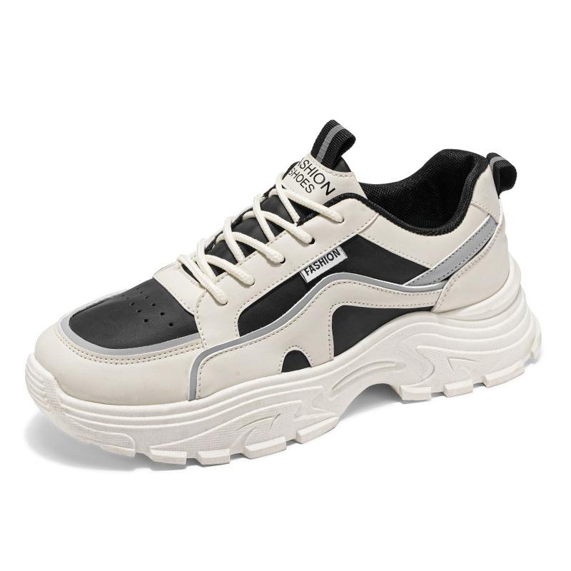 Осенняя мужская обувь новая дышащая маленькая белая обувь мужская трендовая универсальная обувь на платформе спортивная обувь повседневная обувь для бега