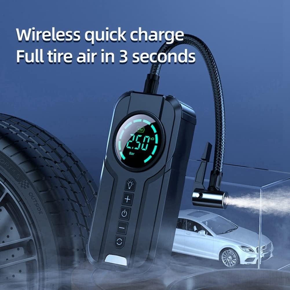 Portable Car Pump Tire Inflator Portable Inflatable Pump Bicycle Motorcycle Mini Digital Display Car Pump