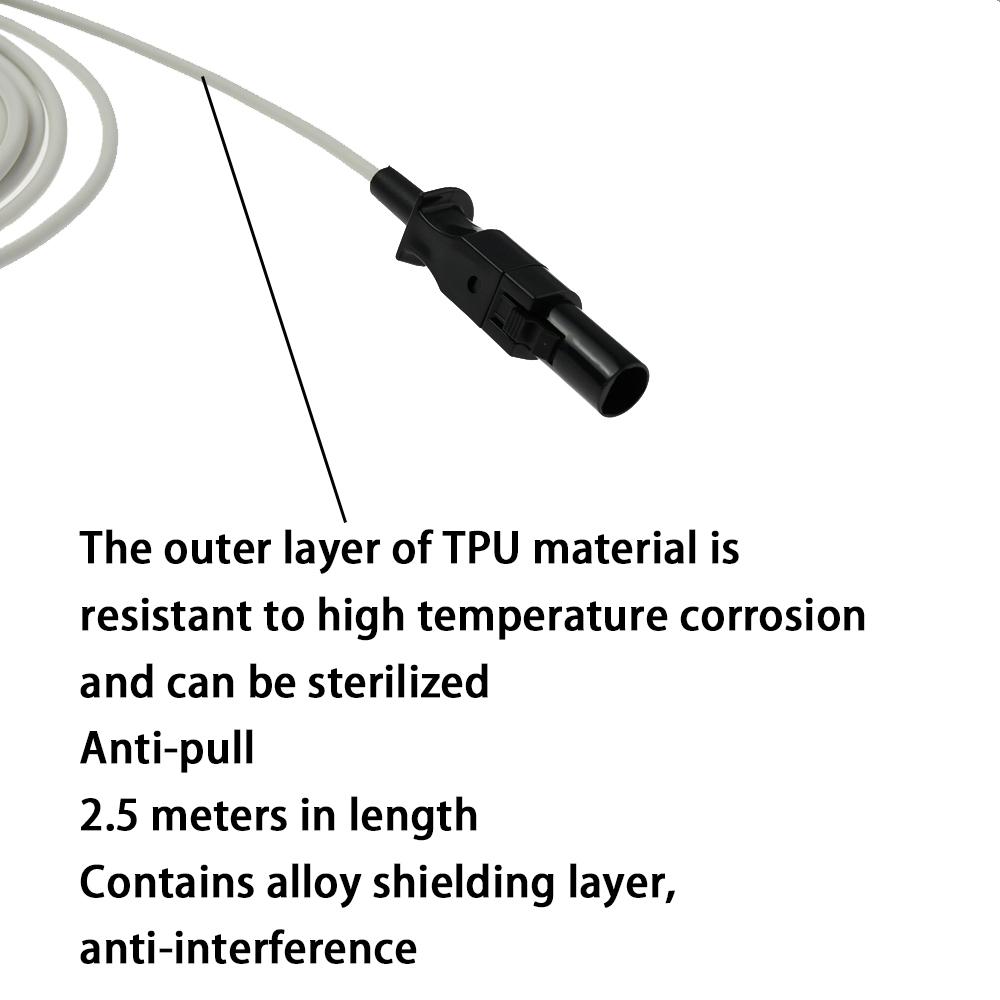 Совместим с мониторами пациентов M&B MB526, CD2000, многоразовым датчиком SPO2, пальцевым датчиком SPO2, мониторингом данных насыщения крови кислородом.