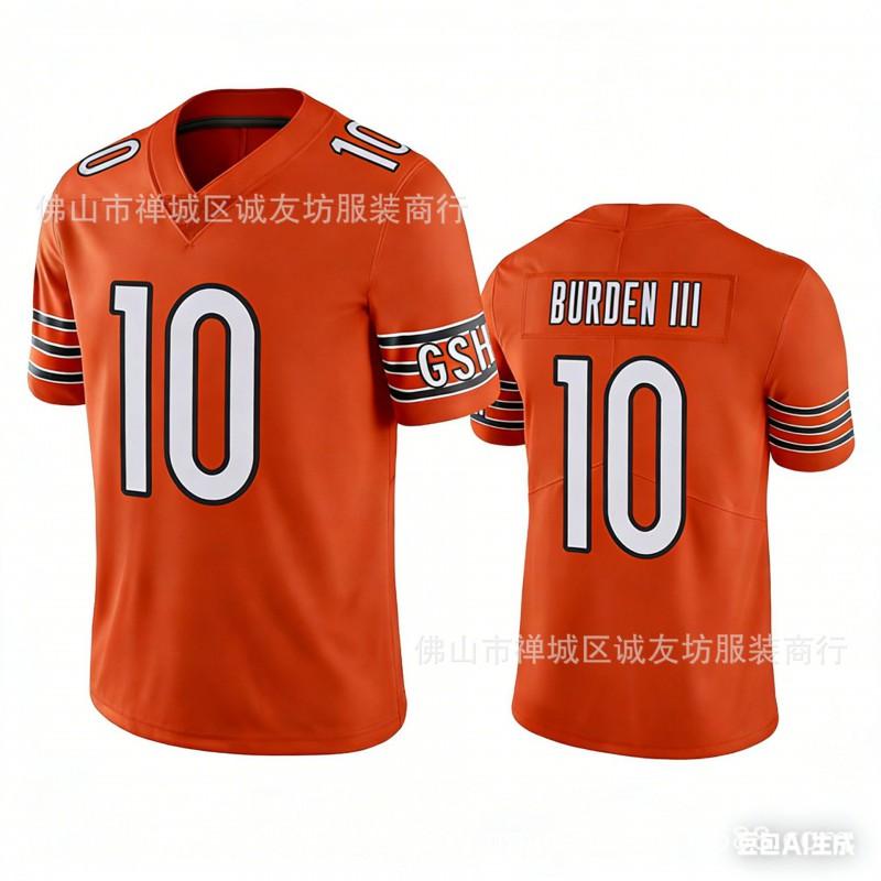 Mens Chicago Bears 10 White Football Jersey - Sports Training Game Wear