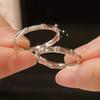 New Chinese Bamboo Couple Ring Women's Simple Niche Design, High-end New Open Pair Ring Gift for Girlfriend