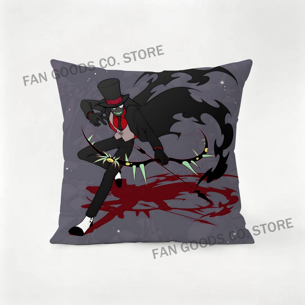 Black Flug Slys Hat Villainous Laser Pillow Case Ultra Soft Skin Friendly Fabric Cloud Like Comfort Concealed Zipper
