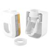 Wall Mounted Toothpaste Dispenser Automatic Squeezer Toothpaste Holder Home Bathroom (White)