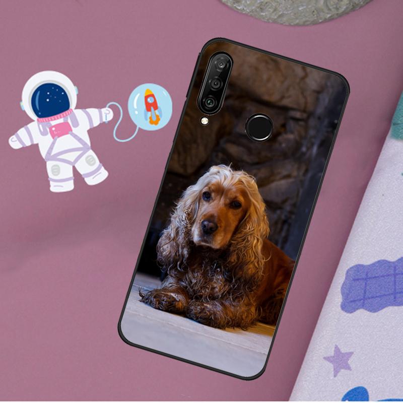 Чехол для телефона Huawei Nova 11i 7i 8i 12i 12s Y73 Y70 Y90 Y60 Y72 Y61 Y91 9 10 SE P40 Lite P30 Pro с изображением собаки кокер-спаниеля