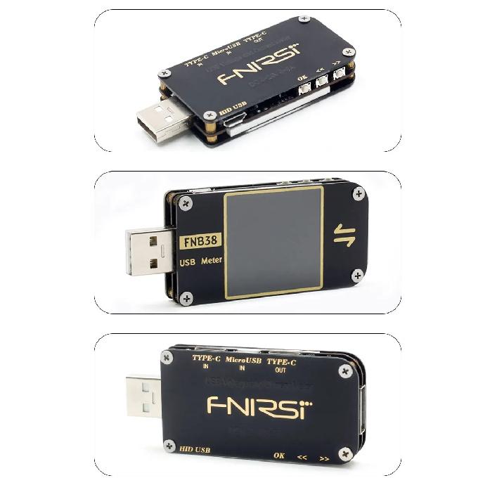 FNIRSI FNB38 Измеритель тока и напряжения USB-тестер Протоколы быстрой зарядки QC4+ PD3.0 2.0 PPS Тест емкости