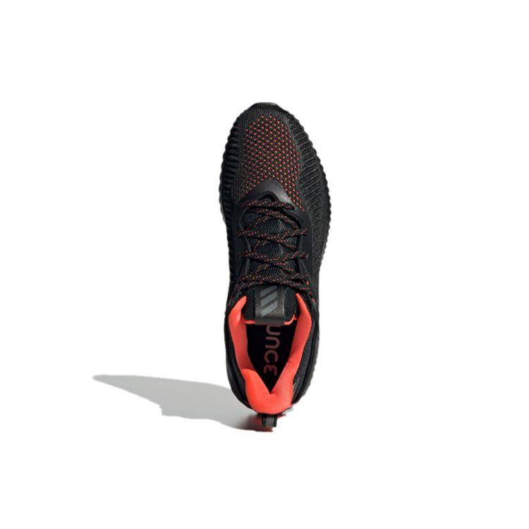 Adidas Alphabounce Ek Удобные Универсальные Сетчатые Нескользящие Прочные Низкие Повседневные Кроссовки для Бега Мужские Кроссовки Черный Оранжевый GW2267