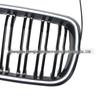 BMW X5 X6 F15 F16 2014-2017 Dual Bar Gloss Black Grille with Light Strip
