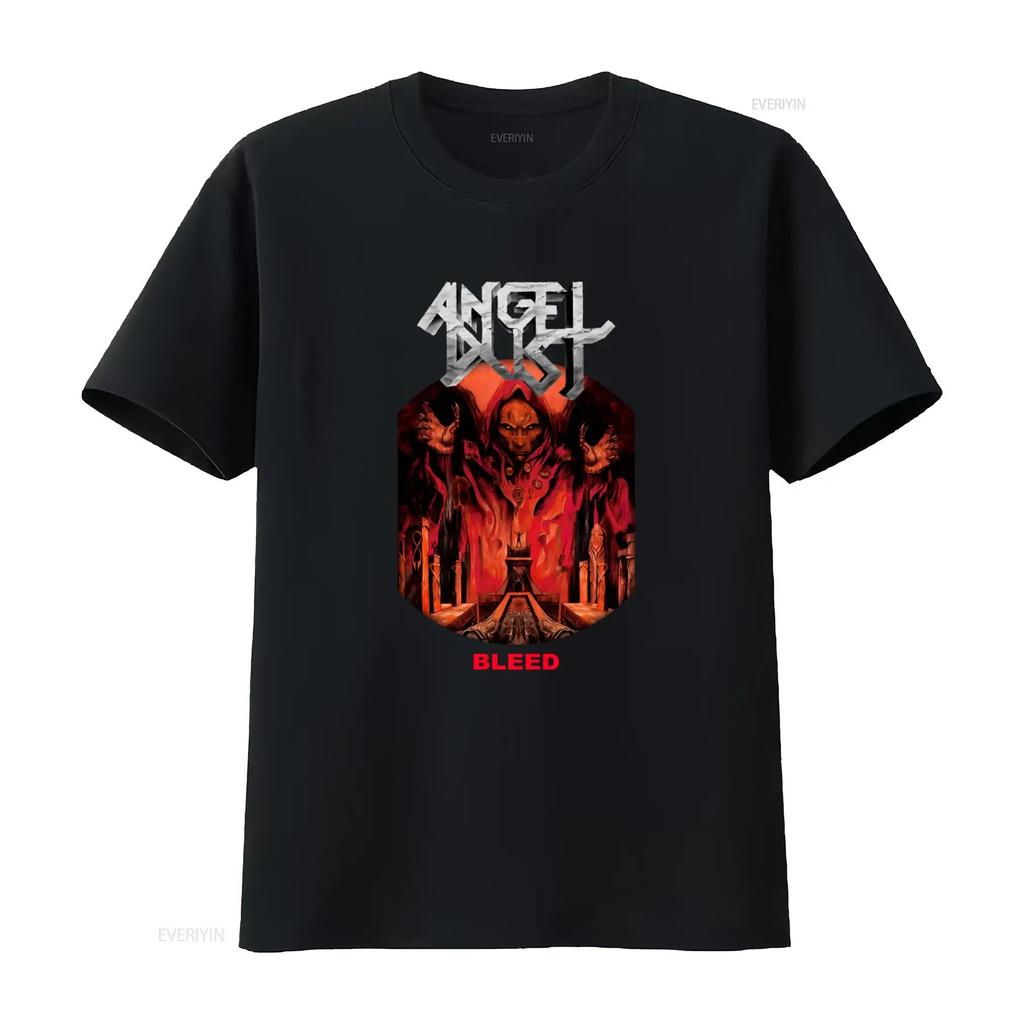 Angel Dust 1999 Футболка с принтом Bleed Черный Хлопок Мужские Размеры от S до 2345XL BE582 винтажный Постиранный Топ Для Повседневной Носки Удобный