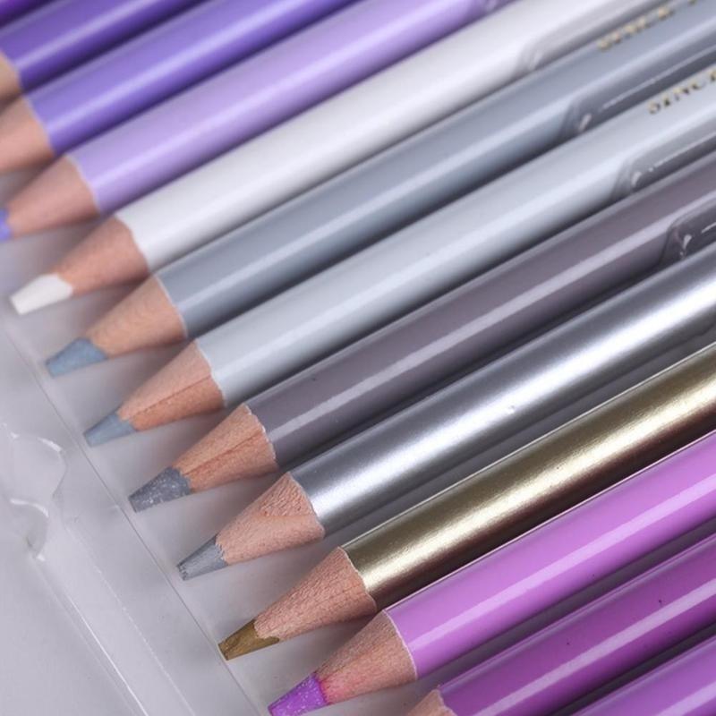 72/48/36/24/12 цветов, профессиональные масляные краски/водорастворимые карандаши, набор художников, рисующих, эскизов, цветной карандаш из дерева, школьные принадлежности для рукоделия