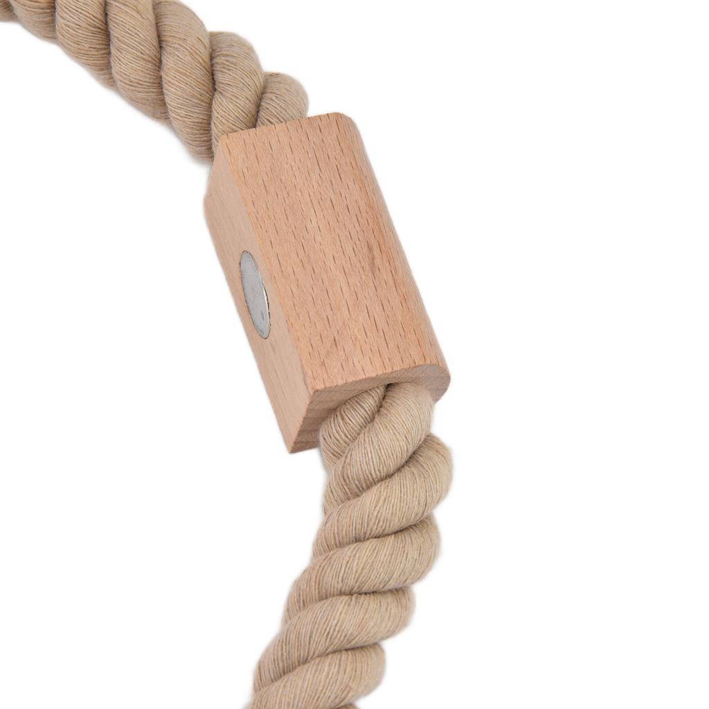 2PCS Curtain Tieback Cotton Curtain Holdback Rope Curtain Magnetic Cord for Household