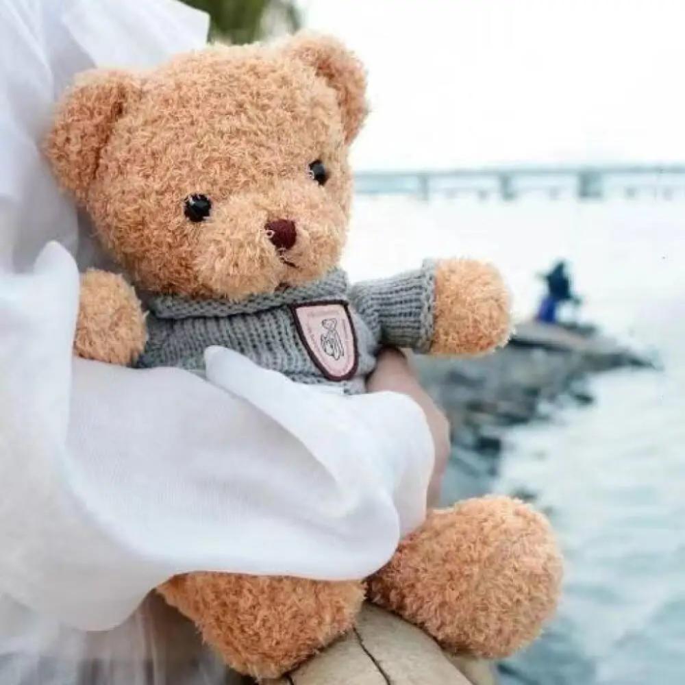 Милая кукла-мишка, плюшевая игрушка-мишка 40 см, лучший подарок для детей, хороший парень, мягкая игрушка, подарок на день рождения