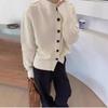 European-Style Cashmere Button Cardigan - Winter Fashion, Stylish & Versatile Wool Sweater, Soft Knitwear for Women