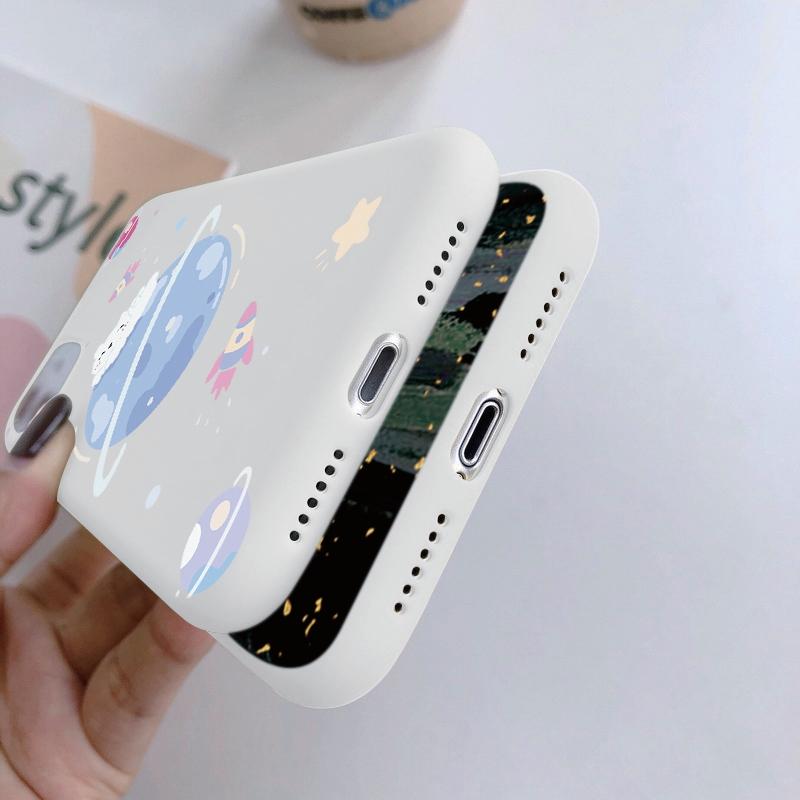 Мягкий силиконовый чехол с рисунком из мультфильма для Xiaomi Redmi Note 13 Poco C65 Samsung M35 A55 iPhone Huawei Honor Realme Camera Защитный противоударный чехол