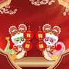 Chinese New Year Snake Character Door Couplets Delicate Snake Year Good Fortunes Door Stickers for Festival Mood