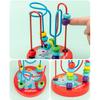 Kids Musical Instrument Wooden Xylophone Twisting Worm Rainbow Tower Clock Shape