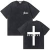 Washed Vintage Christian Jesus Graphic Tshirt Male High Quality Cotton Tshirts Men Hip Hop Gothic Oversized T Shirt Streetwear