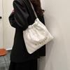 Large Capacity Diamond Bag Women's New Spring and Summer Versatile Bucket Bag Chain Bag Premium Shoulder Bag