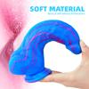 Extra Large Special-shaped Penis Liquid Silicone Color Simulation Penis Adult Products