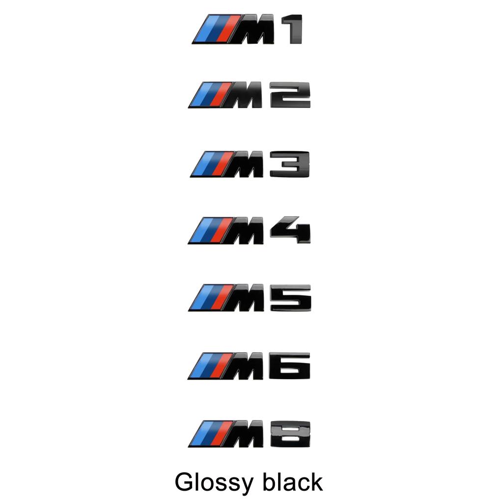 3D Rear Trunk Emblem Badge Logo Car Sticker BMW E46 E60 E64 F10 F20 F30 F06 F12 F13 E90 E92 E93 F80 F82 F87 M1 M2 M3 M4 M5 M6 M8 DLS0