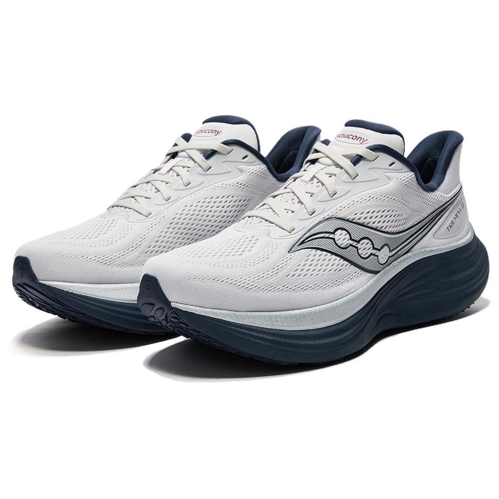 SAUCONY Triumph 24 Удобные Универсальные Дышащие Повседневные Беговые Кроссовки Унисекс Кроссовки Серебристо-Серый S102135-1001