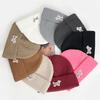 Knitted Hat Winter Puppy Patch Big Head Woolen Hat Women Korean Style Casual Warm Cold Hat Ear Protection Pullover Hat