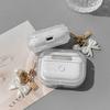 2026 Новый 3D Чехол-бант для AirPods Pro 3, Прозрачный Блестящий Защитный Чехол для AirPods 4, Прозрачный Фантомный Ударопрочный Чехол для Наушников для Женщин