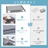 TITIROBA Drainer Tableware with Space Drainer Grey Rack, Over-Sink, Складная, Поднос, Компактная, Силиконовая, Нержавеющая, Экономия, Кухня, Полка над раковиной,