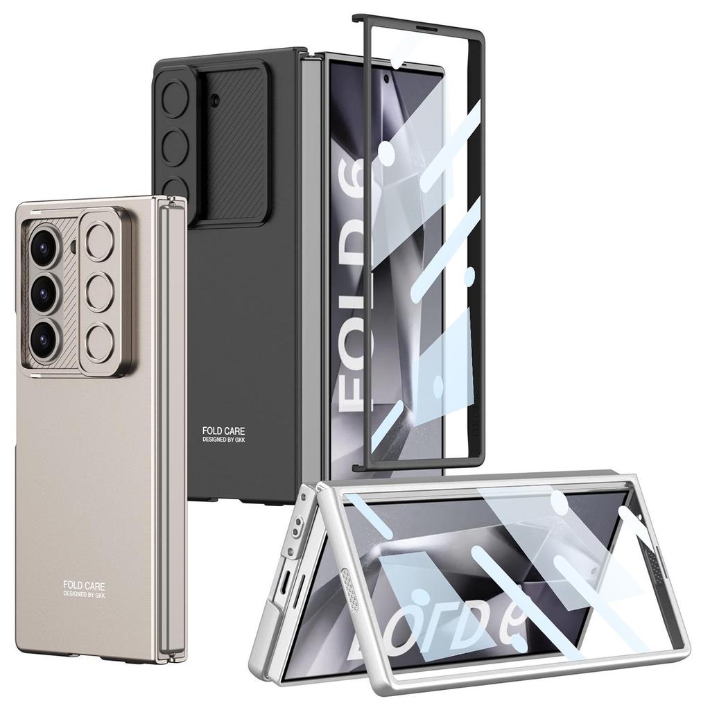 Матовая защитная чехол-книжка Samsung Z Fold6 со встроенной защитой экрана