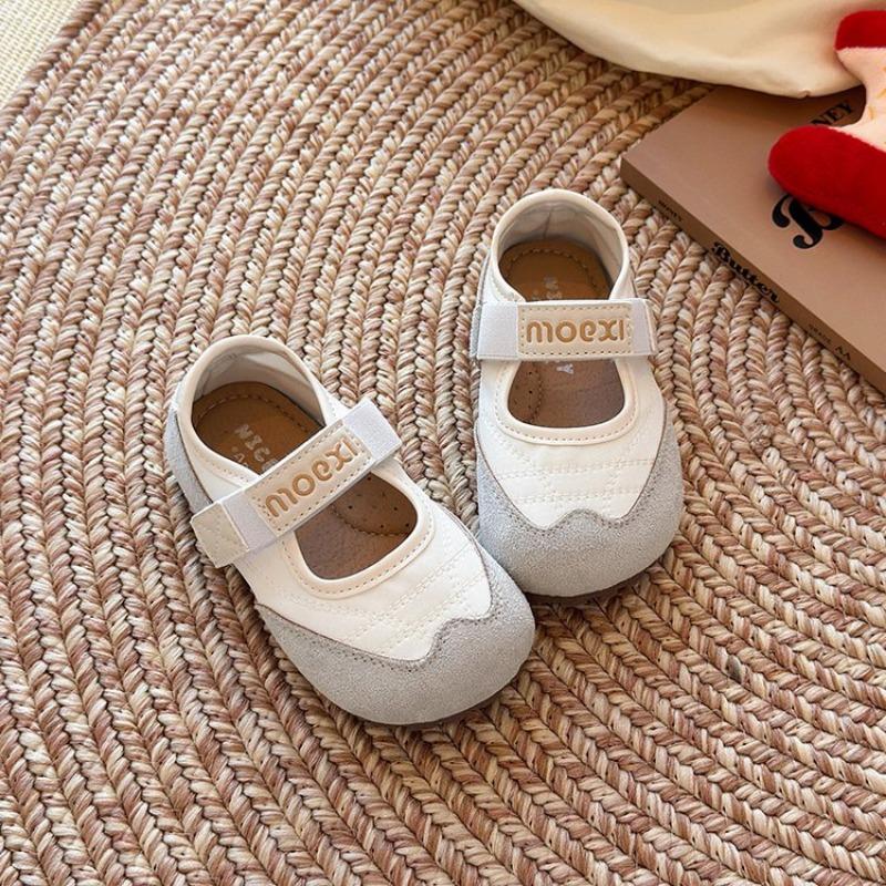 Туфли Мэри Джейн на мягкой подошве для девочек, детские легкие кожаные туфли, повседневные туфли в балетном стиле, туфли-пуфы