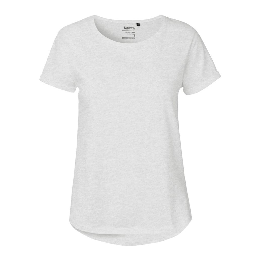 Neutral Womens/Ladies Plain Roll Sleeve T-Shirt