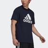 Adidas Aeroready Designed 2 Feelready Embroidered Logo Print Crew Neck T-Shirt Men Tops Legend-Ink-Blue H30255