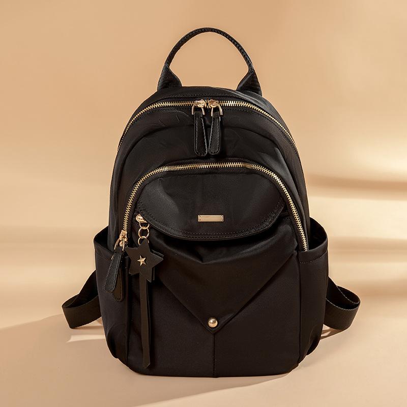 2026 New Korean Style Laptop Backpack Women Large Capacity Oxford Cloth Travel Daypack Minimalist Casual School Bag Trendy Designer