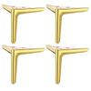 Pack of 4 Metal Cabinet Feet High Strength Metal Furniture Feet Upgrades for Modern Furniture Including Sofas & Chairs
