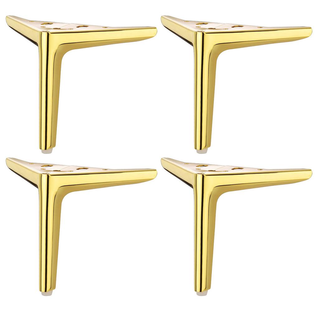 Pack of 4 Metal Cabinet Feet High Strength Metal Furniture Feet Upgrades for Modern Furniture Including Sofas & Chairs