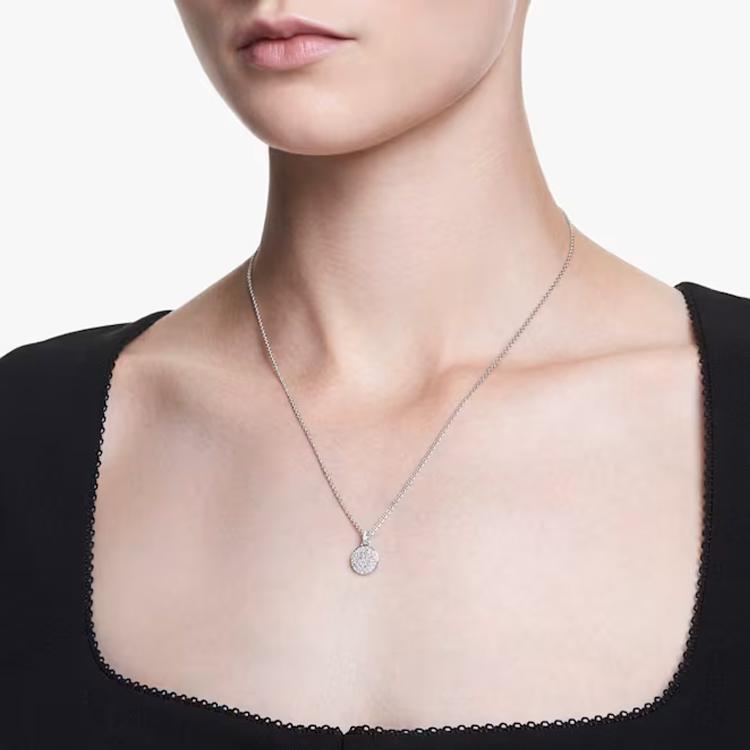 Swarovski Sublima Кулон с узором метеорита Ожерелье Женские ожерелья Серебро 5683446