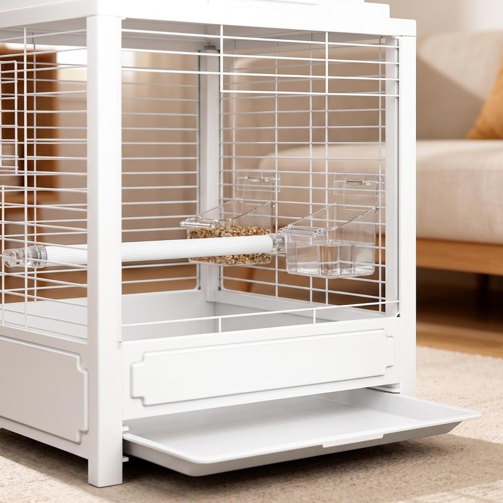 Bird Cage with Pull-out Tray Decorative for Balcony
