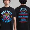 Riot Fest 2025 Douglass Park Chicago Merch On September 19-21 2025 Funny Cat Art with Lineup Two Sided T-Shirt