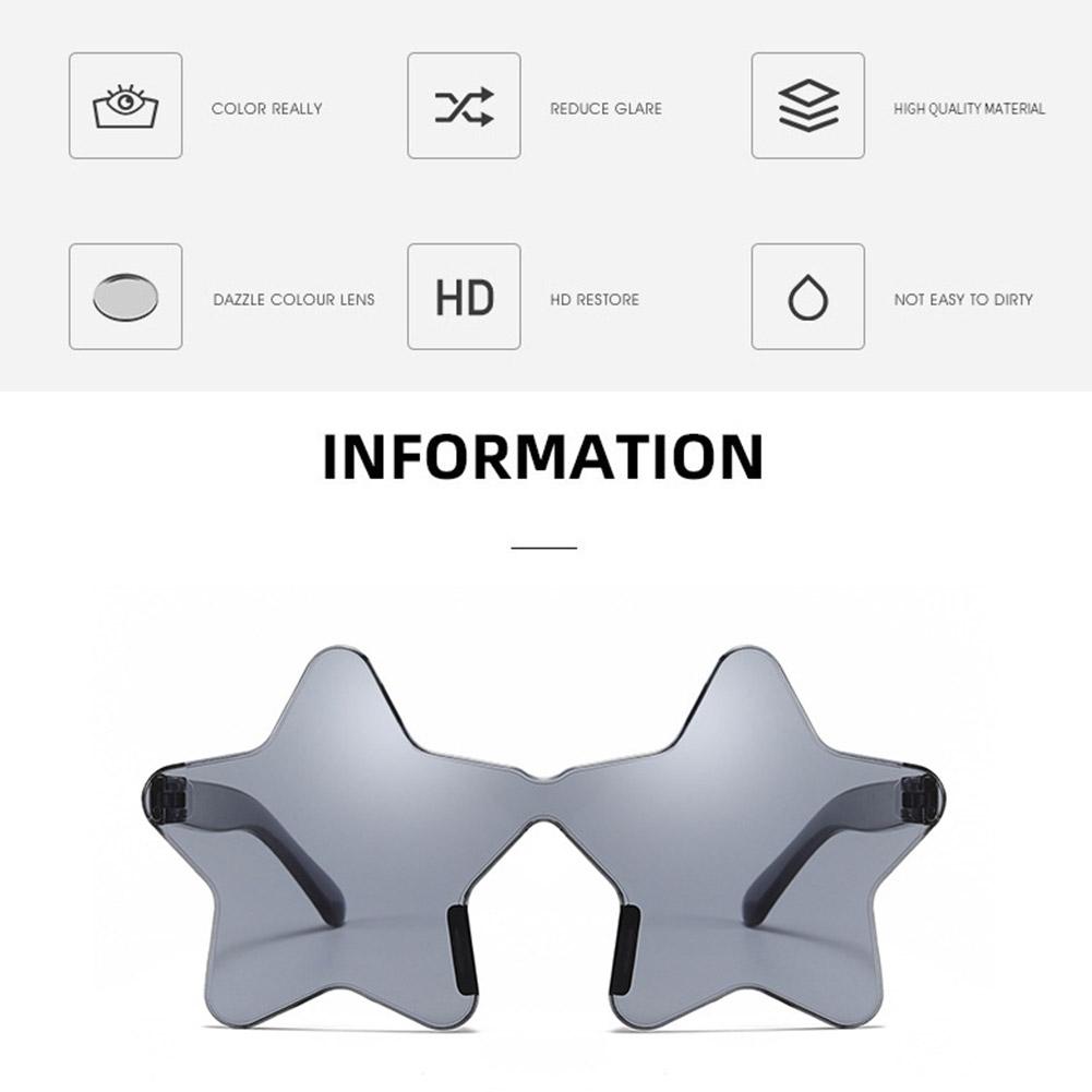 Star Shape Sun Glasses Party Glasses Polarized Eyeglasses Hip-hop Gathering For Women DIY Penta O2G9