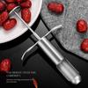 Стальной Материал Косточковыдавливатель для Зизифуса Красные Финики Ручной Дизайн Инструмент для Выдавливания Косточек Функция Удаления Косточек Многофункциональный Инструмент для Удаления Косточек из Вишни Оливок