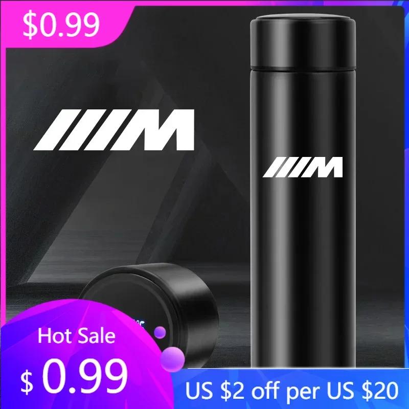 YTMX4 Hot 2025 500ml Portable Car Smart Thermos Bottle Temperature Display Cup Coffee Cup For BMW M Performance M3 M5 M6 F01 F20 F10 F