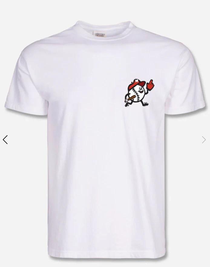 Texas Tech Red Raiders “Baseball Toon” White T-Shirt