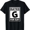 Рейтинг G для геев - Забавная футболка с рейтингом фильма