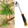 Heavy Duty Garden Rake Weeding Tools Hand Hoe Gardening Weeder Tool Weed Puller Tool for Backyard Weeding Loosening